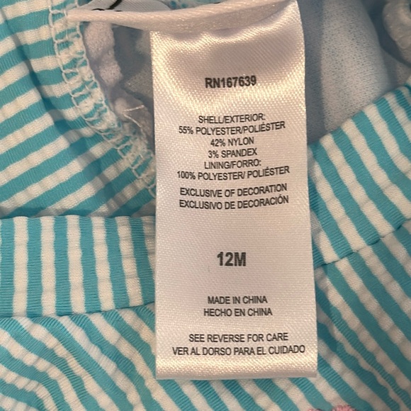 Nicole Miller Swim Rashguard. Size 12 months - Picture 7 of 8